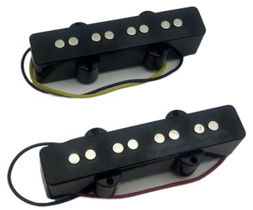 Micro Guitare Electrique Micros Pour Guitare Basse Électrique Noirs SD 4 Cordes Jazz Bass Pickup J Model 1Set(B+N)
