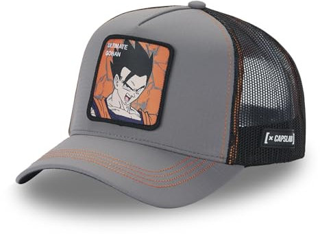 Casquette Homme Dragon Ball Z, Casquette Trucker Gohan, Originale Anime Manga