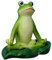 Yoga-Frosch-Gartenstatuen für den Außenbereich, Kunstharz-Tierfiguren, Yoga- -Figuren, Frosch-Statue, Tier, dekorative Gartenskulpturen für Zuhause
