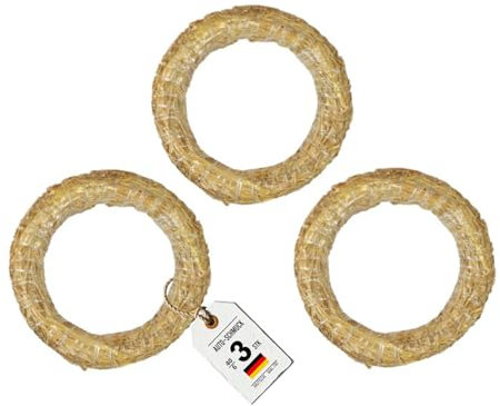 Auto-SCHMUCK® Strohkranz für die Dekoration (3, 40/6 cm)