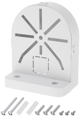 PATIKIL Dome Security Camera Mount 4.9 Inch, 1 Pack Universal Dome Right Angle Wall Mounting Bracket Junction Box Plastic, White