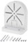 PATIKIL Dome Security Camera Mount 4.9 Inch, 1 Pack Universal Dome Right Angle Wall Mounting Bracket Junction Box Plastic, White