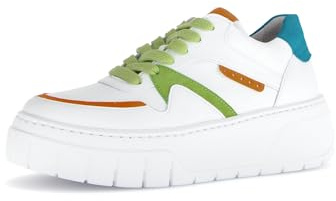 Gabor Damen Low-Top Sneaker, Frauen Halbschuhe,Freizeitschuhe,Laufschuhe,Freizeit,sportlich,straßenschuhe,Sportschuhe,Weiss/Multi,36 EU / 3.5 UK