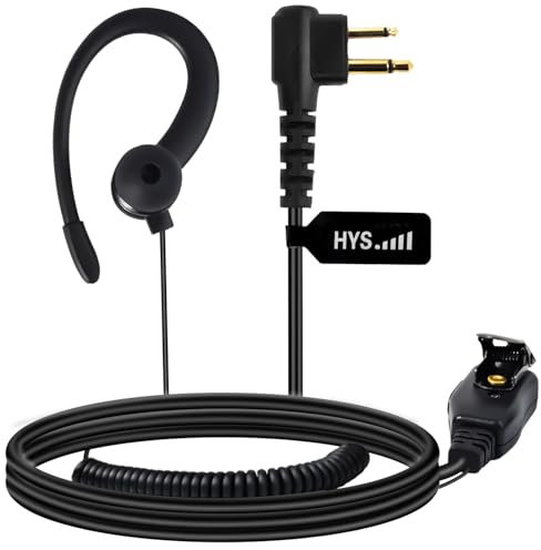 HYS Walkie Talkie G shape Earpiece Security Headset Compatible with Motorola CP040 CP140 CP88 CP1200 GP300 GP2000 HYT-TC500 Two Way Radio (1)