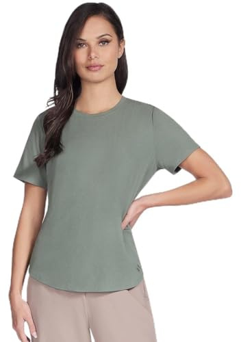 Skechers Damen Gowalk Luxe Rib Tee T-Shirt