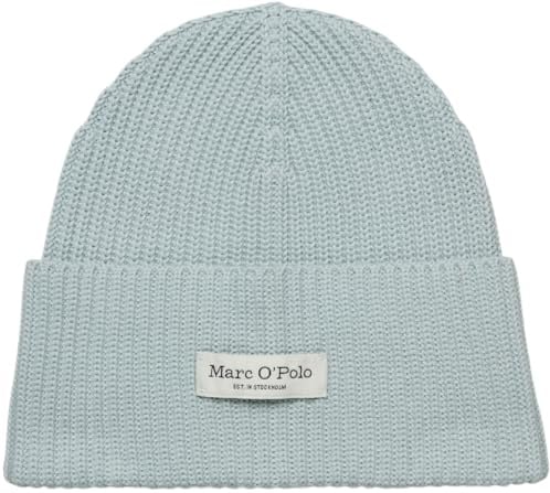 Marc OߴPolo Damen Strickmütze aus Bio-Baumwolle mit Logo