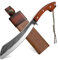 Golden Bird Outdoor Messer Survival Machete Großes Full Tang Design mit Holzgriff und Eichenholz-Scheide – Präzise Bushcraft Messer für Camping, Gartenarbeit und Überlebenssituationen