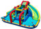 COSTWAY Inflatable Water Park, Giant Kids Bouncy Castle Jumper House with Dual Slides, Obstacle Course, Water Cannons, Climbing Wall, Splash Pool, Ring Toss, 473 x 370 x 221cm (without blower)