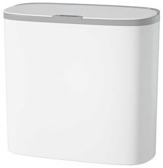 sapisecret Automatischer Mülleimer 12L mit Sensor und Wandmontage - Elektrischer Mülleimer mit Deckel, Wasserdicht/Geruchsdicht für Küche, Bad, WC - Weißer Abfallbehälter Leise & Platzsparend