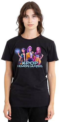 Kpop Demon Hunters Women's Huntrix Kpop Group Ladies T Shirt