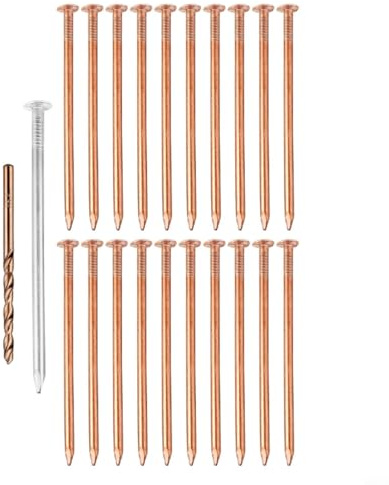 Tidgel Copper Nails, For Tree Stump Removal, 3.5-Inch Pure Copper Stump Killer With Drill Bit Set, Effective Root Elimination For Garden Easy And Quick To Use