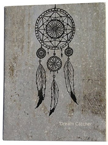 De Kulture Handmade Dream Catcher ArtWork Pocket Diary Masterpiece Acid Free Paper, Flat Open Soft Cover, Ideal for Roadtrip & Vacation Notes- Best Gift For Men Women,100 Pages,125 GSM, Set of 2