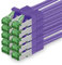 1aTTack.de Câble Réseau Cat7 Cat 7 10 GB/s - 10x 2m - RJ45 Ethernet LAN DSL Routeur Modem - Violet