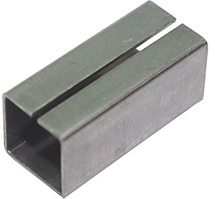 Basi® Reduzier-/Ausgleichshülse, Stahl verzinkt (Vierkant-Maße von 8 auf 9 mm)