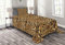 ABAKUHAUS Braun Tagesdecke Set, Leopard-Druck, Set mit Kissenbezügen Waschbar, für Einselbetten 170 x 220 cm, Braun