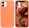 IceSword Compatible with iPhone 11 Case, Thin Liquid Silicone, Soft Silk Matte, Gel Rubber Full Body, Cool Protective Shockproof Cover 6.1 iP11 - Orange