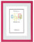 CHELY INTERMARKET Marco con paspartu 30x40cm (Int 21x30cm) Magenta MOD 351 cuadro ideal para fotos