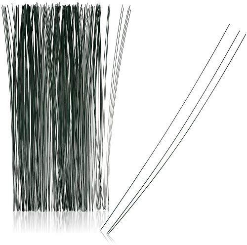 com-four® 250x Alambre de jardín Verde - Alambre Recubierto para Plantas - Alambre de unión para artesanías y fijación de Plantas - 300 x 0.8 mm (250 Piezas - 300 x 0.8 mm)