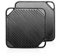 1-Piece 10.6 inch Cast Iron Griddle Plate | Reversible Square Cast Iron Grill Pan for Single Burner| Double Sided Used on Open Fire & in Oven | Pre-Seasoned |Versatile Baking Cast Iron Grill