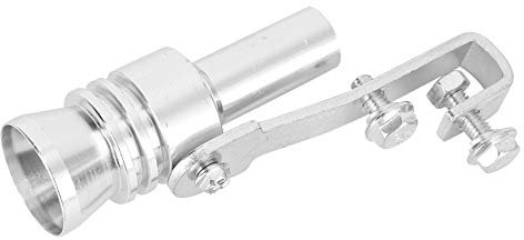 Sifflet sonore Turbo, sifflet de tuyau d'échappement de gorge de queue de Modification de voiture d'argent d'alliage d'aluminium TC-L