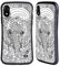 Head Case Designs Offizielle Mad Dog Art Gallery Elefanten reiten Schwarz und Weiss Doodle Hybride Handyhülle Hülle Huelle kompatibel mit Apple iPhone XR