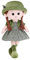Niedliche Kuschelpuppe Baby Mädchen Puppe Weiche Stoffpuppe Plüschpuppe Kleinkinder Plüsch Spielzeug Püppchen Ragdoll Prinzessin Puppe Geburt oder Taufe