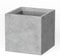 Kante Fioriera quadrata in cemento da 25,4 cm, per esterni, interni, casa, patio, giardino, grande vaso con foro di drenaggio e tappo in gomma, cemento naturale