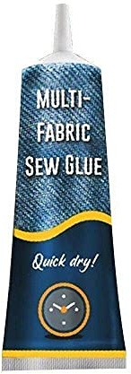 Fabric Glue - Sewing Solution Kit Fast Tack Dry - Easy, Instant Mend, Stitchless Repair for Torn Fabric Sewing Glue Liquid 50ml