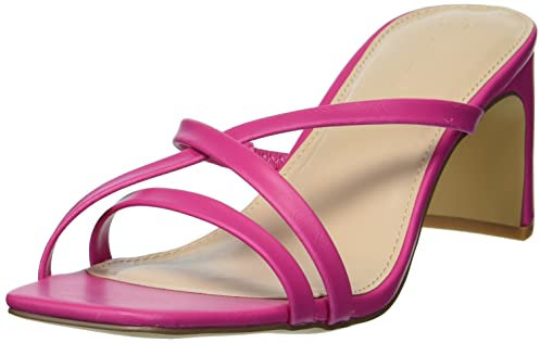 The Drop Amelie, Sandali con Tacco e Punta Quadrata da Donna, Rosa Shocking, 39 EU