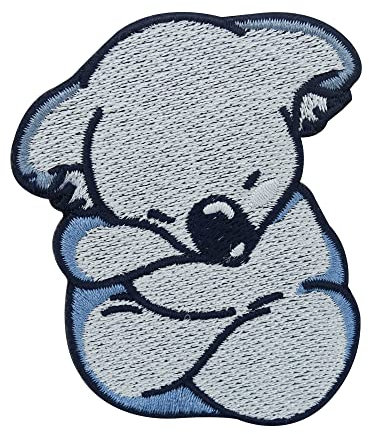 Finally Home Schlafender Koala Bär Patch zum Aufbügeln | Tier Patches, Australien Bügelbild, Flicken zum Aufnähen, Baby Bügelpatches, Aufnäher