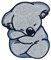 Finally Home Schlafender Koala Bär Patch zum Aufbügeln | Tier Patches, Australien Bügelbild, Flicken zum Aufnähen, Baby Bügelpatches, Aufnäher