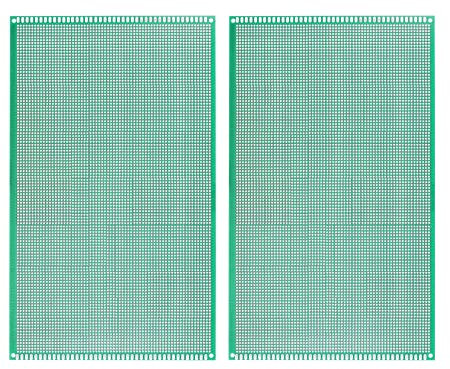 sourcing map 2 Stück PCB Board Einseitige Leiterplatten für Prototyping von Gedruckten Schaltungen Durchkontaktierte Löcher für DIY Löt Elektronikprojekte 180mmx300mm