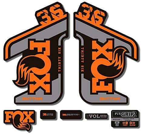 Adesivi compatibili con forcella bici Fox 36 Rhythm 2021