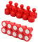 20 Stück Kühlschrankmagnete, magnetische Pinnadeln, kleine Kühlschrankmagnete, Starke Neodym-Magnete, Whiteboard, Karte, Magnete, perfekt für Zuhause, Küche, Büro, Schule, Klassenzimmer, Rot