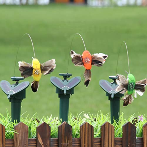 N//B Tanzende Flatternde Schmetterlinge/Vögel, Solar- oder Batteriebetrieben, Dekoration für den Hausgarten (Solar Vogel)