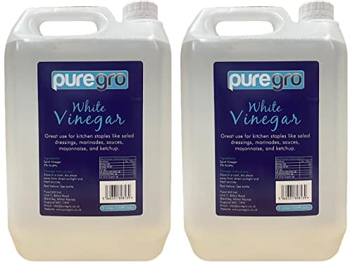 Puregro White Vinegar, 5 Litres (Pack of 2)