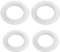 PREMJCROY Lot de 4 joints toriques en caoutchouc pour bonde de de lavabo