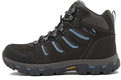 Peter Storm Women’s Eskdale II Mid Walking Boot with High Traction Rubber Sole & Ankle Support, Durable Suede Upper, Waterproof, Breathable, Camping, Outdoors, Hiking & Trekking Footwear