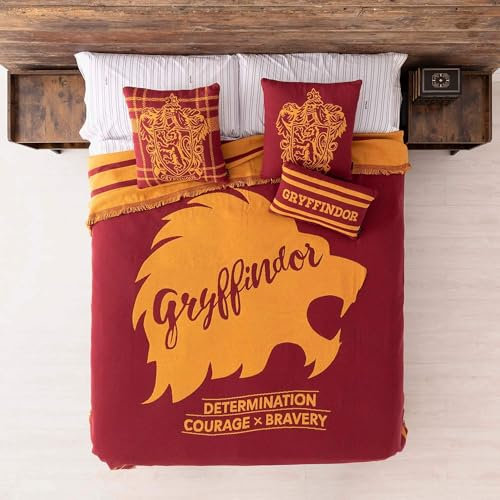 Belum | Harry Potter Decke, Jaquarddecke, 180 x 240 cm, Gryffindor Value Decke, für Harry Potter Bett, Decke für Harry Potter, alle Arten von Verwendungen