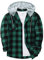 SwissWell Chemise en Flanelle Homme Chemise à Carreaux Manches Longues Chemise de Bûcheron Casual Button Down Chemise Regular Fit (1478-Vert XL)