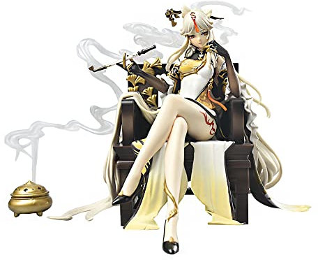 Jiumaocleu Ningguang Figur Statue Modell - Anime Figur Modell Ningguang Skulptur Große Größe Handgemachte Sammlerstück Desktop Ornament Spielzeug Animationen Charakter Modell