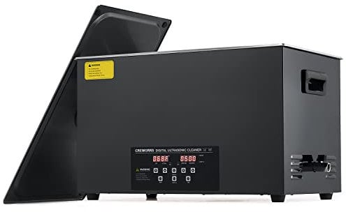 CREWORKS Black Titanium Stainless Steel Ultrasonic Cleaner 30L