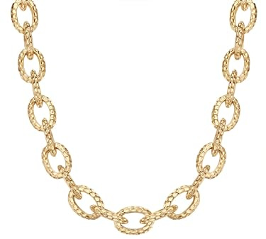 Lulu Jane Damen Kette Metall-Legierung gelbgold Modeschmuckhalskette