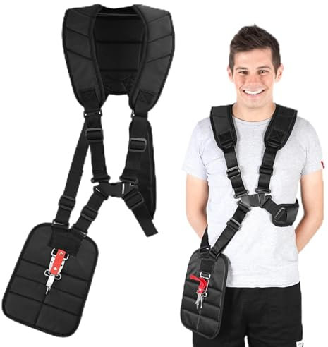 TSLBW Komfort Tragegurt Doppel Schultergurt Schultergurt Gurte Doppelschultergurt Doppel Schultergurt Tragegurt Rasentrimmer Cutter Rasenmäher Trimmer Shoulder Strap Für Rasentrimmer Freischneider