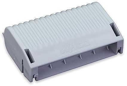 WAGO Gelbox, Gelgehäuse, zum Spleißen von Kabeln, mit Gel, Serie 221, max. 6 mm² Stecker, ohne Spleißverbinder, Größe 3, grau, 207-1433 (2 Stück)