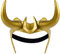 XehCaol Loki Helm Kostüm,Loki Horn Maske Gold Crown Halloween Erwachsene Cosplay Props (double Horn)