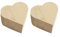 duoyif Holzkiste Mit Deckel13x13x7cm Herzbox Holz Schatulle Herzform Unlackiert Holzschachtel Kleine Schatztruhe Holz Geschenkbox Holzkiste für DIY Bemalen Hochzeit Weihnachten 2Pcs