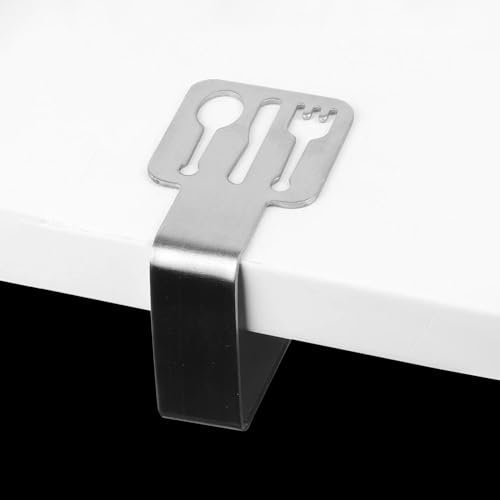 Tischdecke Halter Edelstahl, 4Stück Tischabdeckungsklemmen Verdicken Tischdeckenclips, Rutschfest Tischklammern für Dicke Tische, Tischdecke Clips Klammern für Outdoor Gartentisch Restaurant Party ©