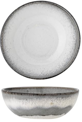 Bloomingville Paula Schale, Grau, Steingut, D16,5xH5 cm