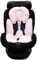 KAKIBLIN Coussin de soutien de la tête et du corps pour bébé en coton pour siège auto et poussette (rose pur)